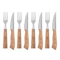 Grilltech - Blíster 4 Tenedores + Cuchillos Para Carne