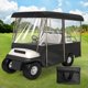 thumbnail image 1 of Cubierta impermeable negra para carrito de golf de 4 pasajeros SHANTRA, 1 of 8