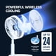thumbnail image 3 of Ventilador plegable NEXAIR Premium portátil de 4 velocidades con ajuste. Altura, 3 of 8