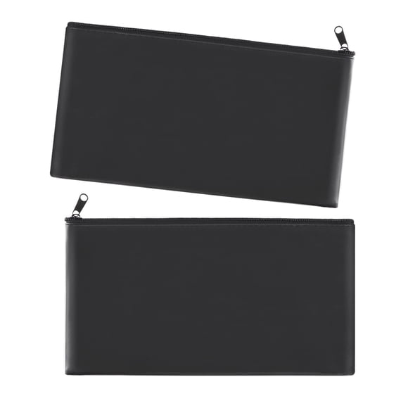 Bolsas de efectivo HOMESAN 27 × 15 cm, juego de 2 con cierre de cremallera