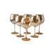 thumbnail image 2 of Set 6 Copas De Vidrio Para Vino Dorado Oscuro, 2 of 3