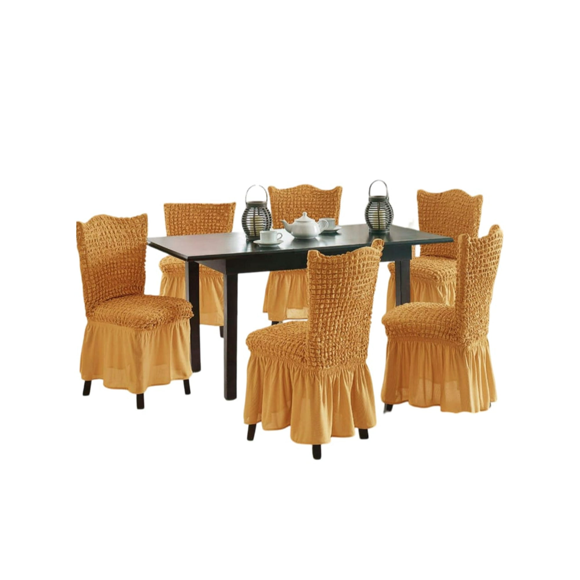 Genérico - Fundas De Sillas Turcas X6 - Elegancia Total T6