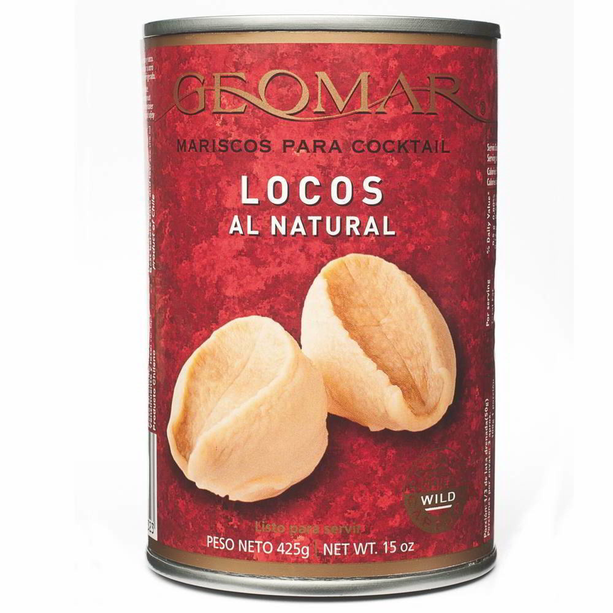 Locos Agua Lata Drenado 200 g - Neto 425 g Geomar