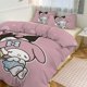 thumbnail image 2 of Kuromi & My Melody Duvet Cover Set 3 Piece Bedding Set Double Sided Printing Decorative Comforter Cover Set, 2 of 5