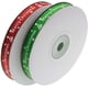 thumbnail image 2 of Cinta de grogrén con estampado navideño de 50 yardas y 3/8 de pulgada, color rojo y verde, 25 yardas por carrete (rojo y verde), 2 of 5