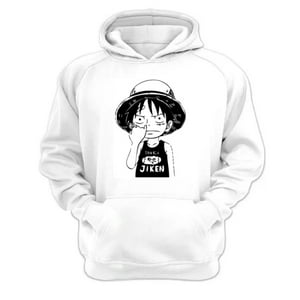 Genérico - Polerón Canguro Luffy Blanco Talla Xl Unisex