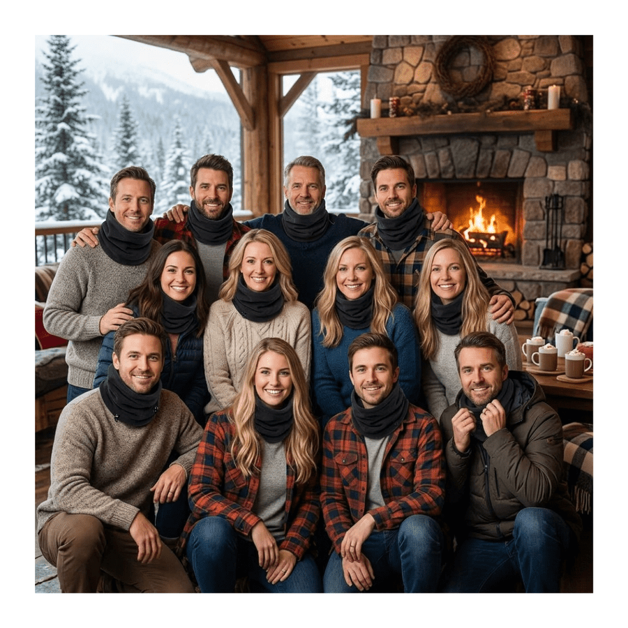 Genérico - Pack 12 Cuellos Polar Suaves Calentadores Cómodos Unisex