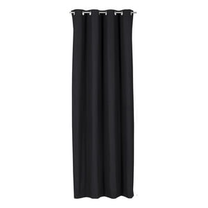 Clems - Cortina Engomada Termica 100% Blackout 140X225 Negro 140X225