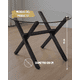thumbnail image 3 of Mesa de Vidrio Redonda X Black 120CM, 3 of 6