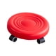 thumbnail image 3 of Taburete Con Ruedas De Baja Altura, Asiento Bajo Con Ruedas Para Casa, Oficina, Dormitorio, Color Rojo, 3 of 5