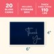 thumbnail image 2 of Tarjetas de agradecimiento VNS Creations Pack de 20 8,9 × 12,7 cm azul marino, 2 of 8