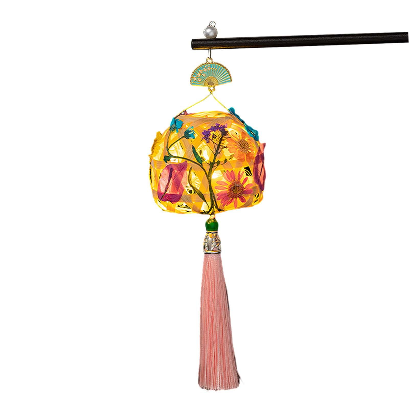 Magideal - Fabricación De Linternas Para Festival Del Medio Otoño, Kits De Manualidades Diy, Luces Led De Utilería, Lámpara Con Mango, Material Hecho A Mano Para Estilo A