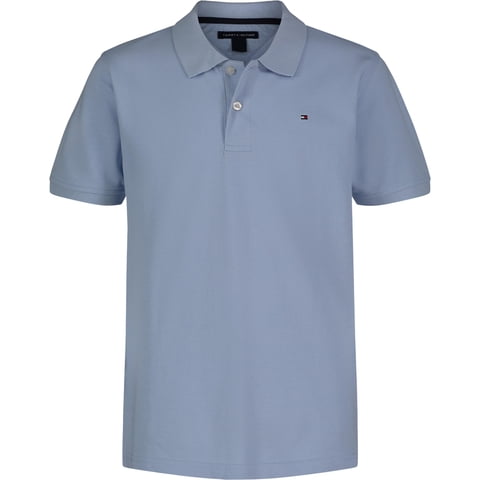 Polo Tommy Hilfiger De Manga Corta Para Niños, Color Azul Hiedra, 10-12 Años