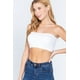 thumbnail image 5 of Saronite Top de Tubo Bandeau sin Tirantes, Acolchado y sin Costuras Basics, Blanco (para Mujer), 5 of 5