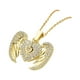 thumbnail image 1 of Collar Con Colgante De Corazón De Ala De ángel, Collar Con Medallón De Corazón Para Navidad, Madre, 1 of 5