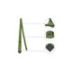 thumbnail image 2 of INSPIRE CHIC Corbata de Hombre de Color Sólido con Rayas Estrechas para Graduación Traje Formal Verde Hierba, 2 of 5