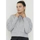 thumbnail image 3 of Polerón Mujer Deportivo Half Zipper Crop Gris Corona, 3 of 5