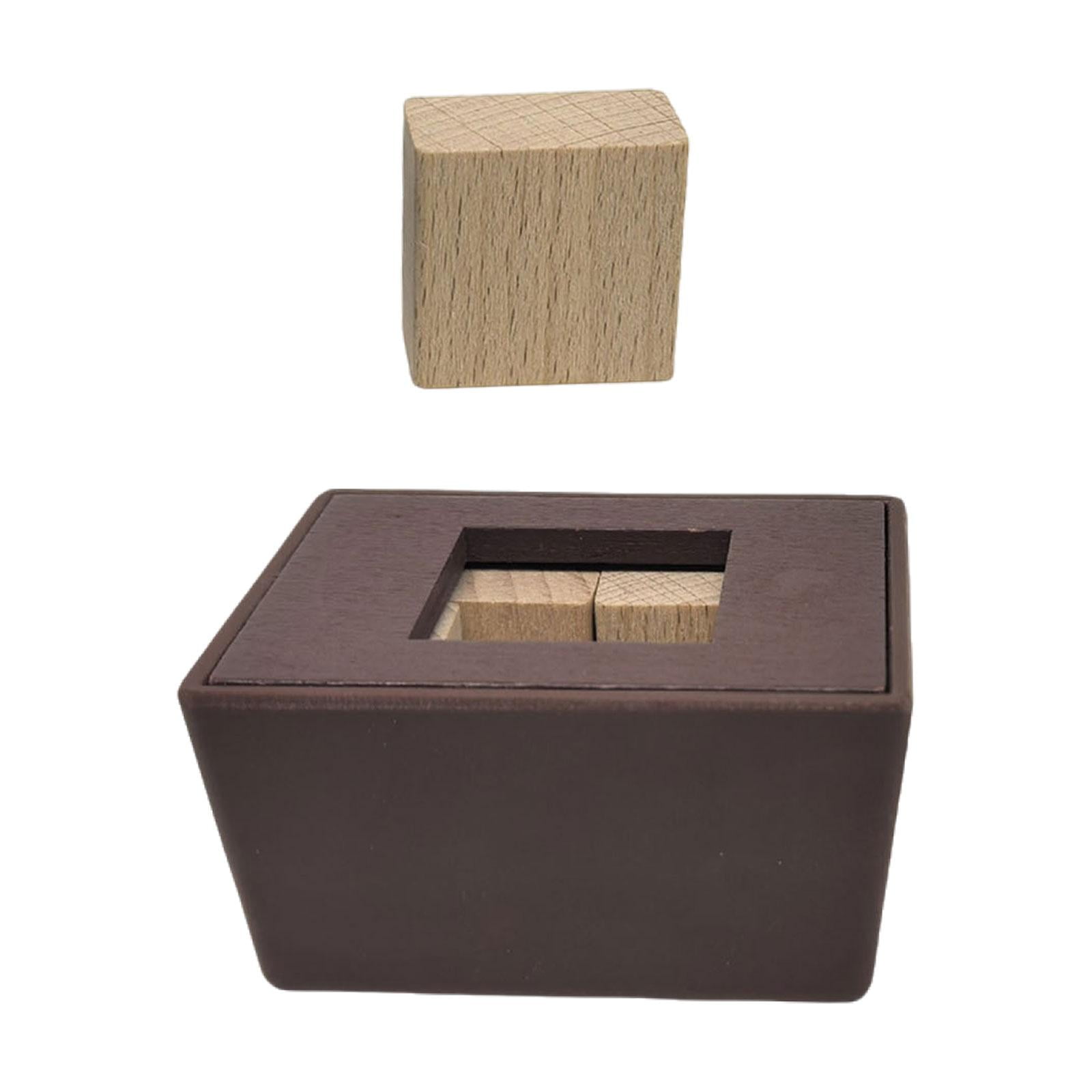 Magideal - Cubo De Rompecabezas De Madera, Caja De Rompecabezas De Madera, Habilidad Para Resolver Problemas, Imaginación, Relajación, Desafío Para Regalos Para Cuadrado