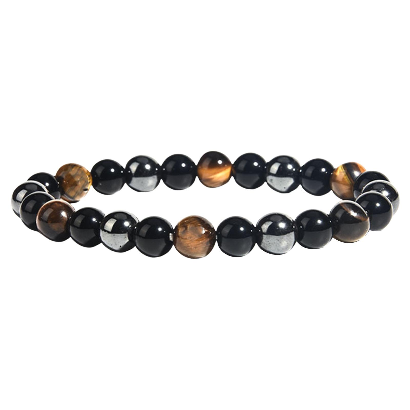 Magideal - Pulsera De Cuentas Unisex Con Cuentas Redondas Para Fiestas De Disfraces De Verano Y Navidad. 8 Mm