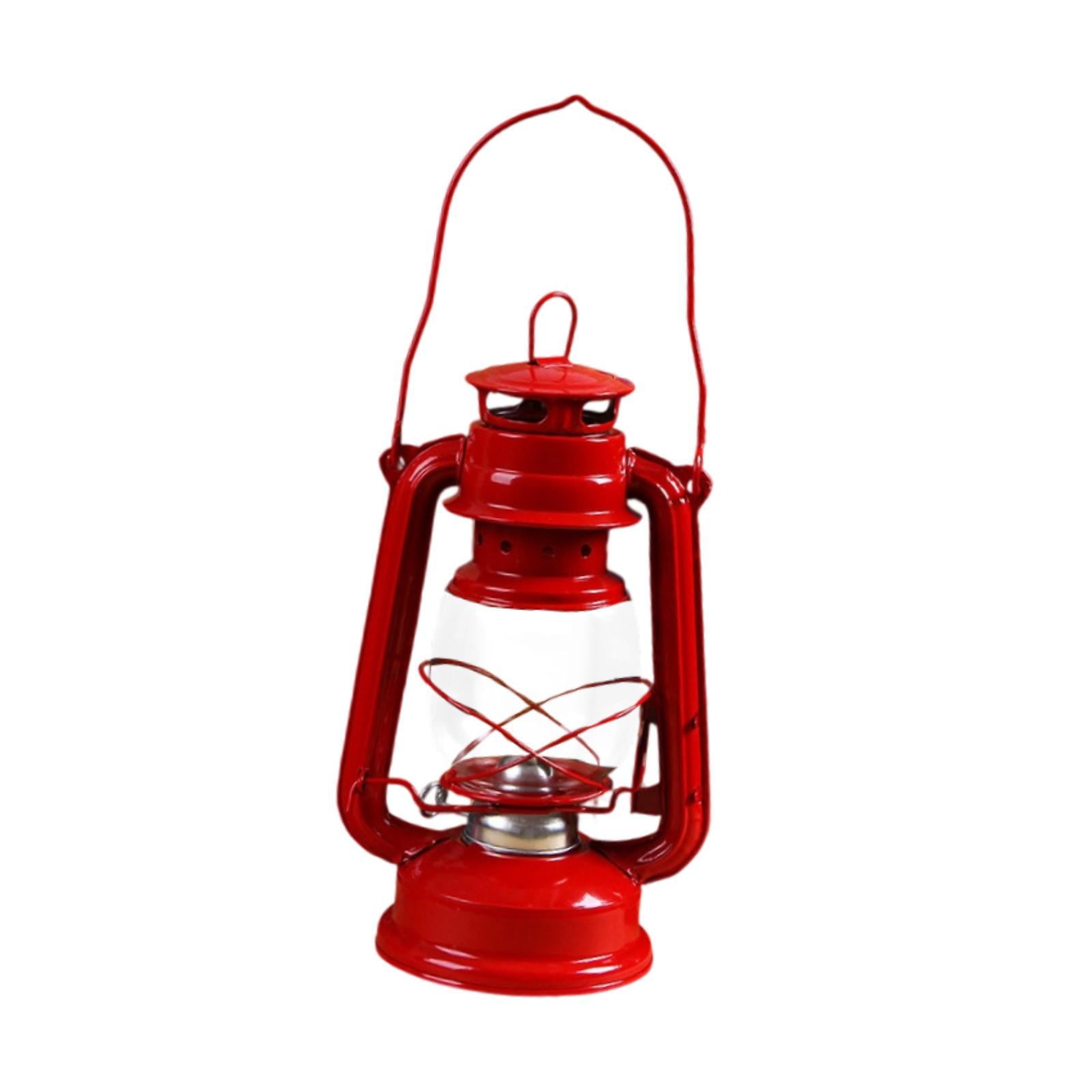 Bothyi - Lámpara De Aceite De Queroseno Retro, Lámpara Decorativa Para Acampar, Para Dormitorio, Restaurante, Fiesta, Color Rojo