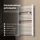 thumbnail image 5 of Calefactor Secador de Toallas Programable 500 w Mural 88x54 cm Vesubio Blanco, 5 of 6