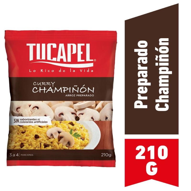 Arroz Preparado Champiñón Bolsa 210 g Tucapel