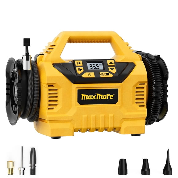Inflador portátil MaxMore para neumáticos, 160 PSI, bomba inalámbrica