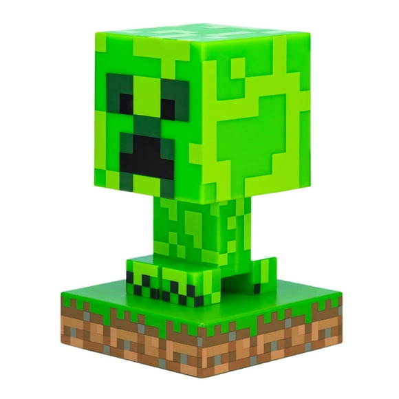 Lámpara 3d Night Light Minecraft Creeper De 12 Cm