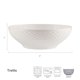 thumbnail image 2 of Tazón para servir Mikasa Trellis de porcelana de hueso blanca 22.9 cm 680 ml, 2 of 5