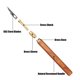 thumbnail image 3 of Cuchillo de utilidad Toolcool TC-250731-841 con mango de palo de rosa y 10 cuchillas, 3 of 6