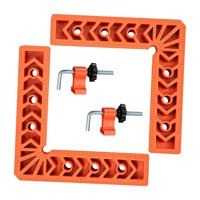 Magideal - 2 Abrazaderas De Esquina De 90 Grados, Herramienta De Carpintería, Abrazadera De Fijación Para Carpintería De Madera, Regla De Ángulo Recto Profesiona L