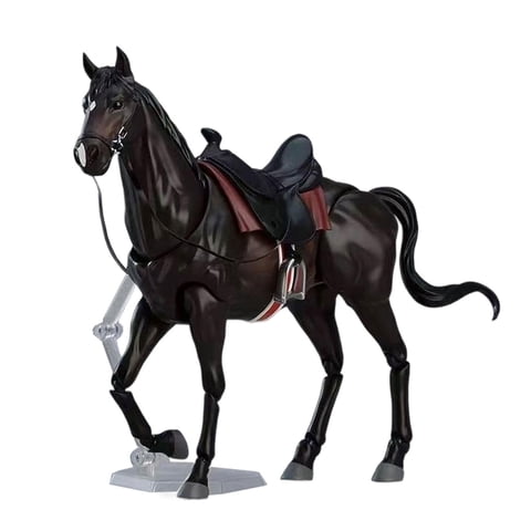 Bothyi - Figura De Caballo Modelo Pintado Figura Realista Juguete Educativo Escenas En Miniatura Negro
