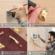 thumbnail image 4 of Gancho para marco de fotos, kit de 250 piezas para colgar cuadros, con tornillos, clavos, anilla en D y ojo de tornillo, ganchos dentados, cable de acero, ganchos para marco de fotos, 4 of 5