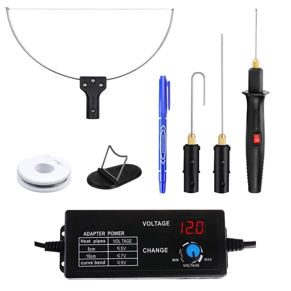 Set de cortador de espuma 4 en 1 GOCHANGE con controlador digital de voltaje 110 V