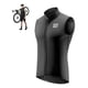 thumbnail image 1 of Chaleco Tricota Ciclismo Clima Frio Rockbros Cortaviento negro L, 1 of 10