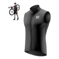 Chaleco Tricota Ciclismo Clima Frio Rockbros Cortaviento Negro M