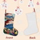 thumbnail image 3 of Los Pequeñines Tema: Calcetines de Navidad, fino lino blanco para colgar en escaleras y chimenea, decoración navideña para el hogar, regalo de Navidad.54cm×38cm, 3 of 5