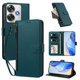 thumbnail image 2 of Funda con Billetera para [Xiaomi Poco F6] con Bolsillo Zipper y Tarjetero Verde pavo real, 2 of 6