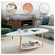 thumbnail image 2 of Mesa de Centro Ovalada Moderna Minimalista con Almacenamiento beige, 2 of 6