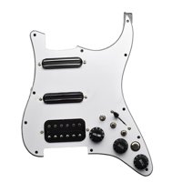 Magideal - Placa Trasera De Golpeador Precableada, Golpeador De Guitarra Con División De Bobina Ssh, Pastilla De Guitarra Eléctrica Para Ajuste De Guitarras Con Interruptor