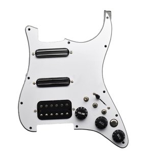 Magideal - Placa Trasera De Golpeador Precableada, Golpeador De Guitarra Con División De Bobina Ssh, Pastilla De Guitarra Eléctrica Para Ajuste De Guitarras Con Interruptor