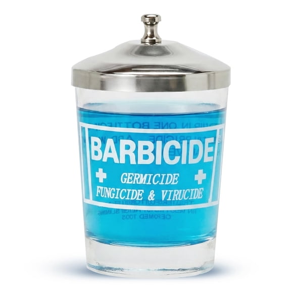 Frasco Barbicide 120 ml de Desinfectante de Vidrio Pequeño