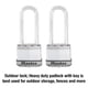 thumbnail image 2 of Lock Master Lock M1XTLJ, resistente, paquete de 2 unidades con llave, 2 of 6