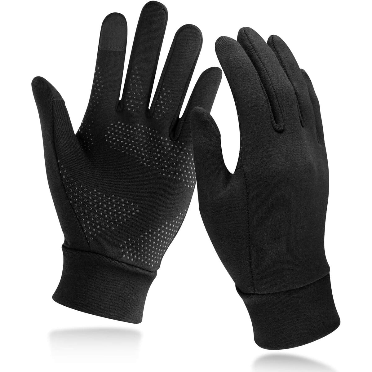 Guantes Running Unigear Tactiles Antideslizantes Negro M