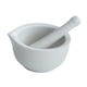 thumbnail image 4 of Mortero y maja de porcelana, recipiente para moler, herramienta manual portátil, utensilios de cocina, recipiente para moler ajo, arroz y frutas. Blanco, 4 of 5