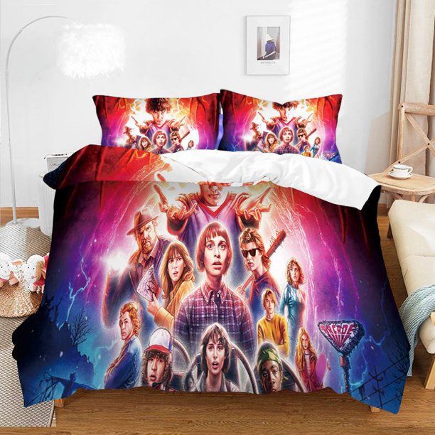 Stranger Things Digital Printed Quilt Cover Pillowcase Bedding