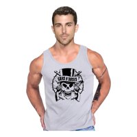 Persodesign - Polera Diseño Guns Calavera Musculosa Tank Gym Life Talla Xl Gris Hombre