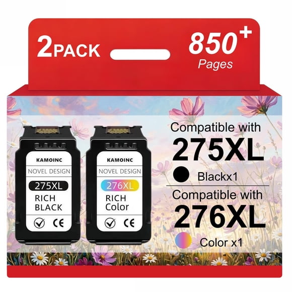 Paquete combinado de cartuchos de tinta KAMOINC 275XL 276XL para Canon