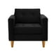 thumbnail image 1 of Sofa Retro 1c Felpa 04 Negro, 1 of 6
