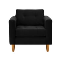 Bodevir - Sofa Retro 1C Felpa 04 Negro